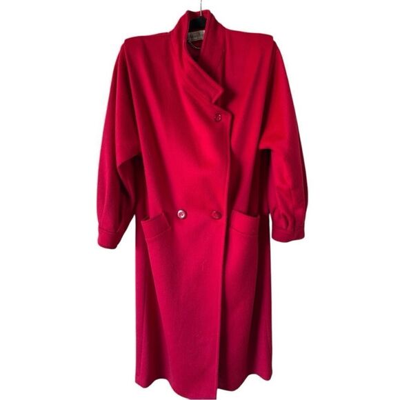 Karen Scott  petite red 100% wool dress jacket. Devine find size 4P. - Picture 1 of 8